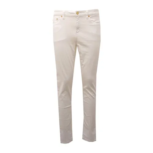 Off White Cotton Trouser Women - Michael Kors - Modalova