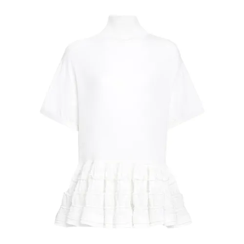 Ribbed Turtleneck Top - Alaïa - Modalova