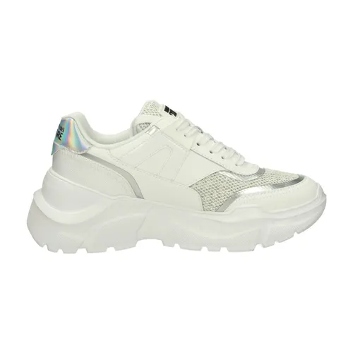 Glitter Leather Low-Top Sneakers - Versace Jeans Couture - Modalova