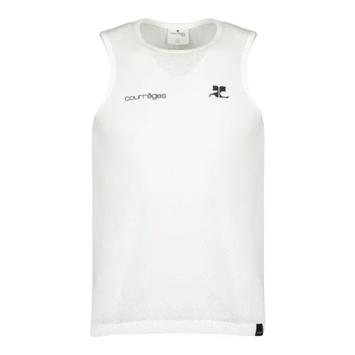 Printed Mesh Tank Top - Courrèges - Modalova