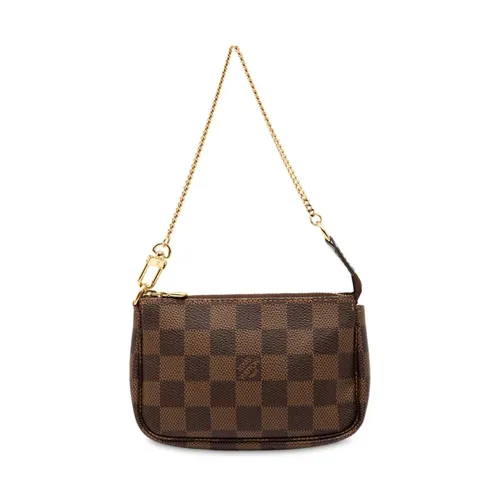 Pre-owned Damier Ebene Pochette Cosmetic Pouch - Louis Vuitton Vintage - Modalova