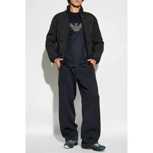 Down jacket with stand-up collar - Emporio Armani - Modalova
