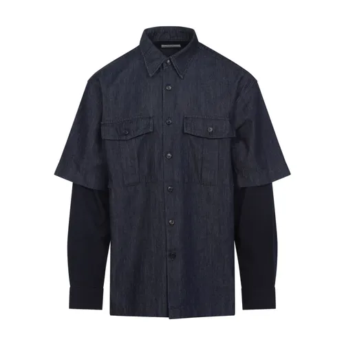 Blue Cotton Cassen Shirt - Dries Van Noten - Modalova