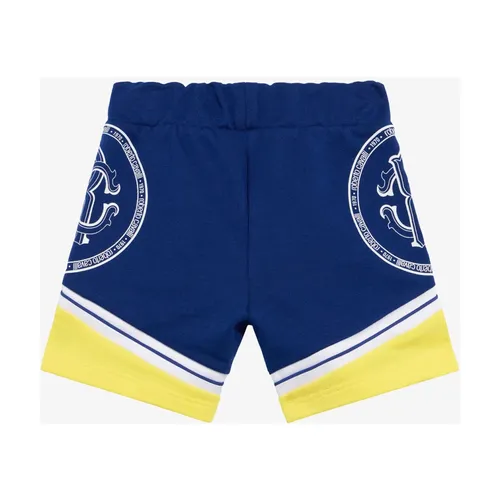 Color-Block Shorts With Monogram RC - Roberto Cavalli - Modalova
