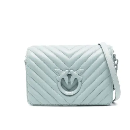 Mini Borsa a Tracolla Love Click Chevron - PINKO - Modalova