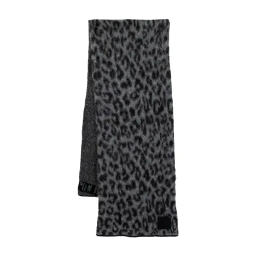 Alpaca Wool Grey Hannah Scarf - Anine Bing - Modalova