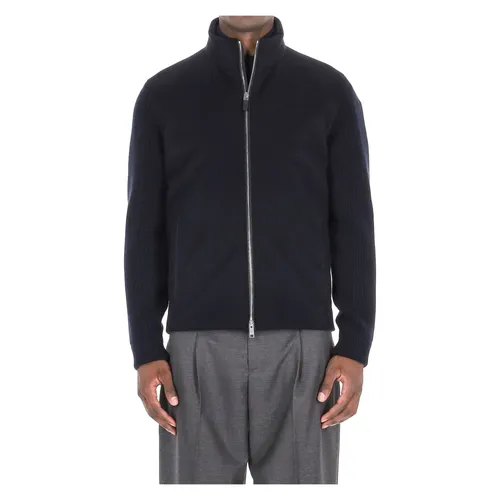 Blue Cashmere Bomber Coat - Zegna - Modalova