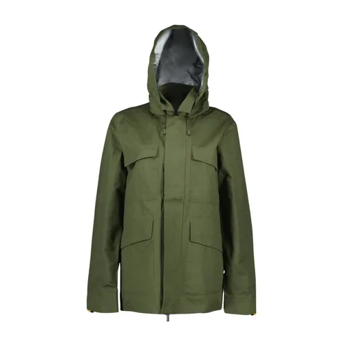Mixed Linen Parka - K-Way - Modalova