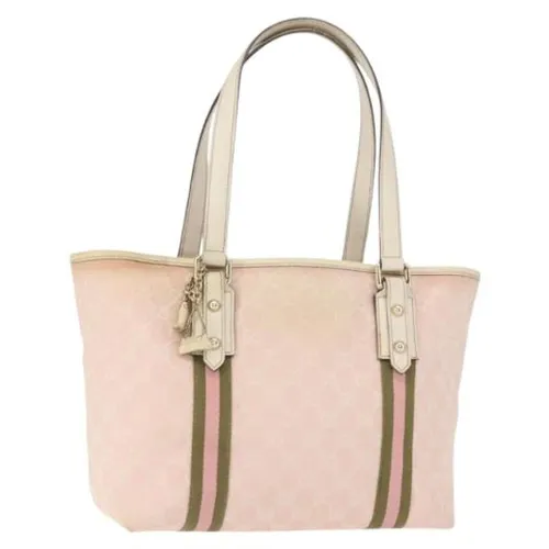 Pre-owned Canvas Tote Bag - Gucci Vintage - Modalova