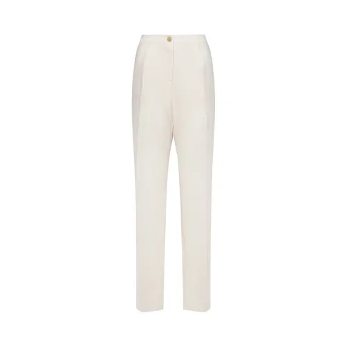 Relaxed Fit Linen Pants - Elena Mirò - Modalova