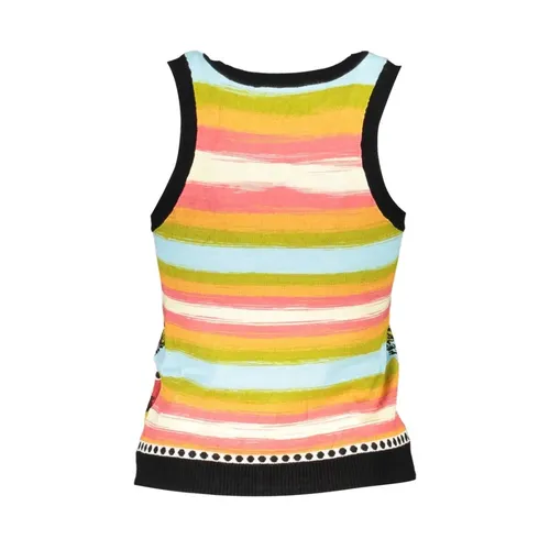Top Donna in Viscosa Nera Statement Tank - Desigual - Modalova