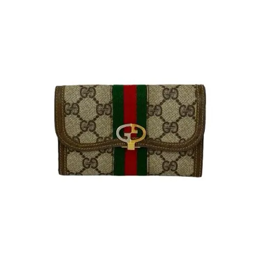 Pre-owned Leather Wallet - Gucci Vintage - Modalova