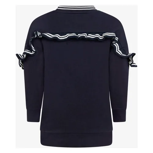 Cotton Sweater with Ruffles - Moncler - Modalova