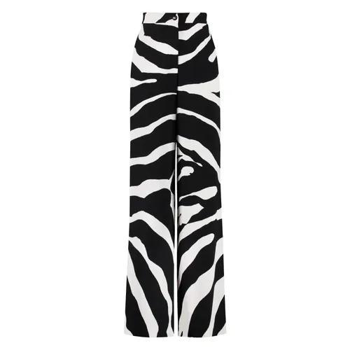 Flared Zebra-Print Cady Pants - Dolce & Gabbana - Modalova