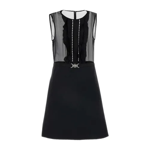 Elegant Georgette Mini Dress - Versace - Modalova