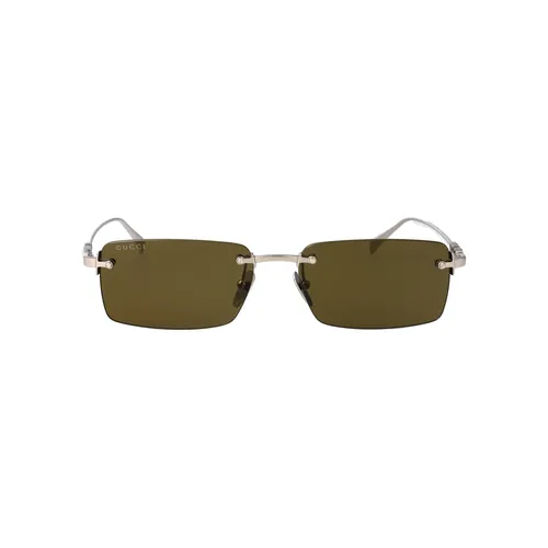 Rectangular Frame Sunglasses - Gucci - Modalova