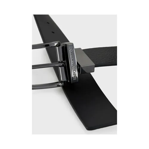 Reversible Leather Belt - Emporio Armani - Modalova