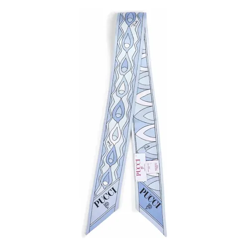 Mixed Print Silk Twill Scarf - Pucci - Modalova