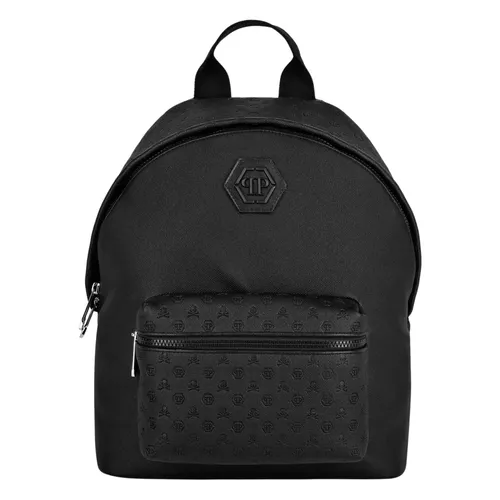 Iconic Black Nylon Canvas Backpack - Philipp Plein - Modalova