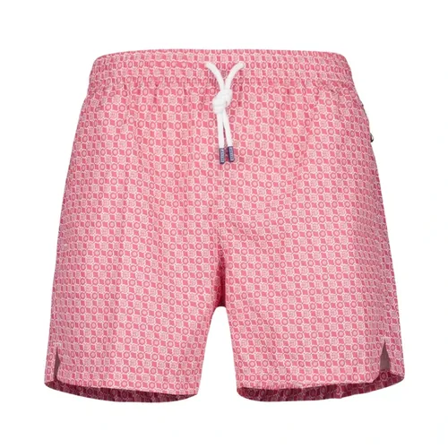 Pink Summer Swim Trunk - Fedeli - Modalova