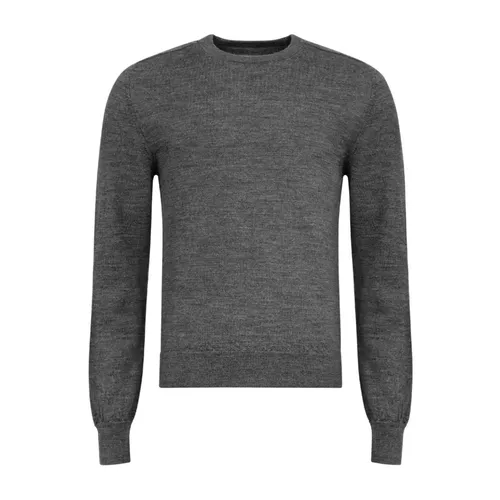 Grey Wool Elbow Patch Sweater - Maison Margiela - Modalova