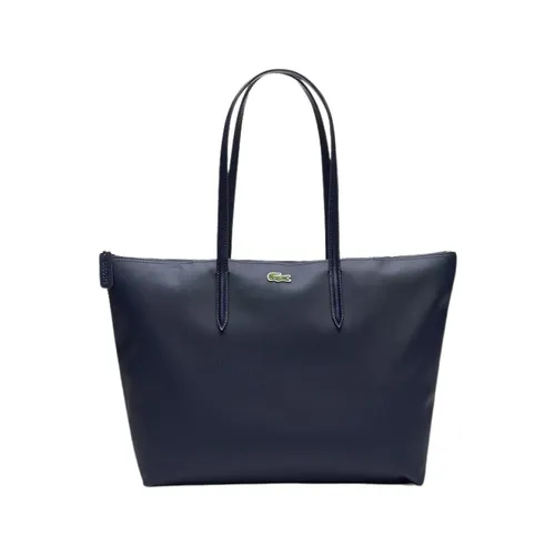 Borsa monocolore con logo ricamato - Lacoste - Modalova