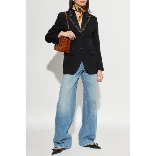 Studded Blazer - Versace - Modalova