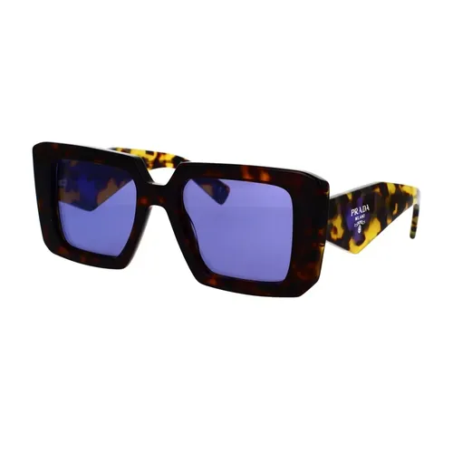 Square Oversize Sunglasses Tortoiseshell - Prada - Modalova