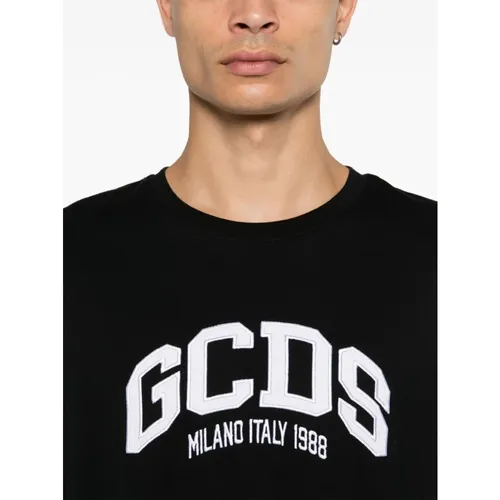 Black Lounge Logo Oversize T-Shirt - Gcds - Modalova