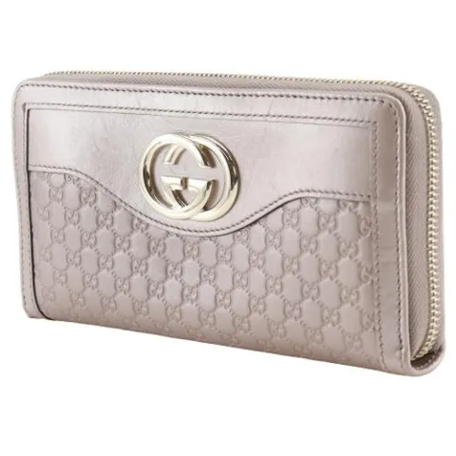 Pre-owned Leather Wallet - Gucci Vintage - Modalova