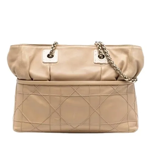 Pre-owned Vintage Leather Tote - Dior Vintage - Modalova