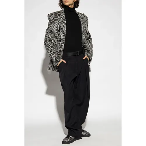 Wool Turtleneck - Balmain - Modalova