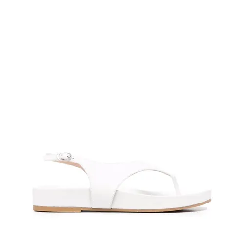 White Leather Thong Sandal - Stuart Weitzman - Modalova