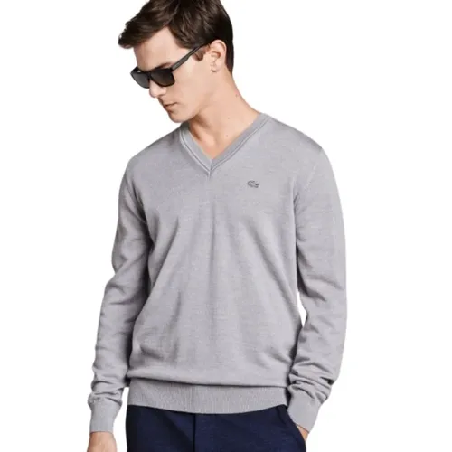 V-Neck Wool Sweater - Lacoste - Modalova