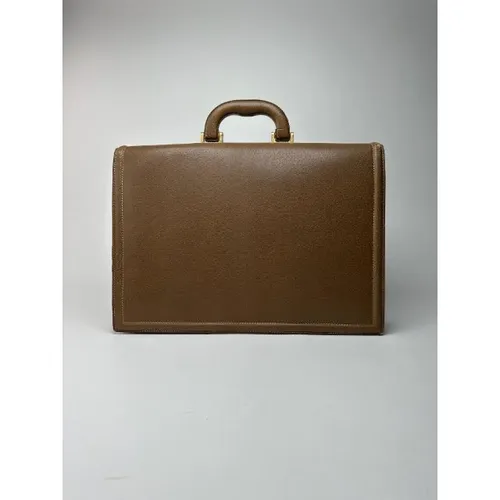 Pre-owned Vintage Leather Handbag - Gucci Vintage - Modalova