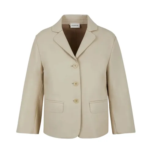 Stucco Blazer Leather Jacket - P.a.r.o.s.h. - Modalova
