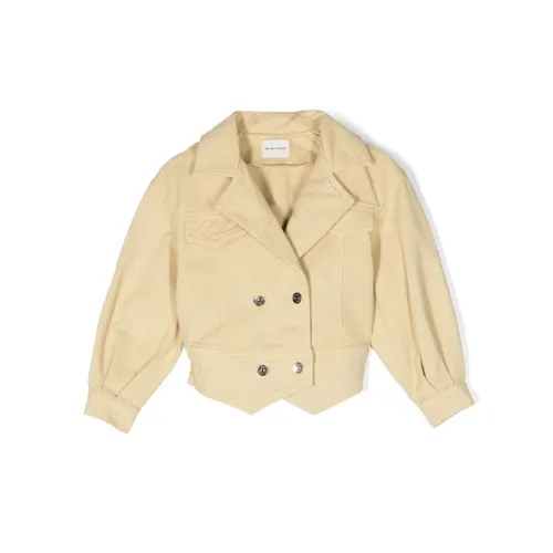 Double-Breasted Denim Jacket - The New Society - Modalova