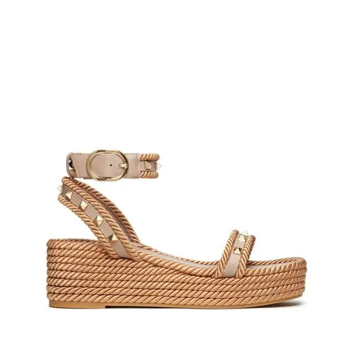 Rockstud Flatform Sandal - Valentino Garavani - Modalova