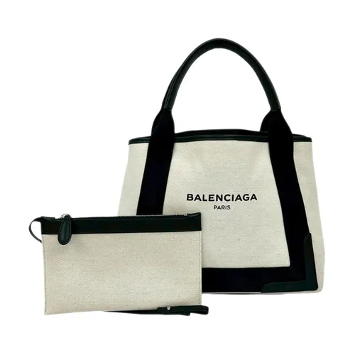 Pre-owned Canvas Tote Bag - Balenciaga Vintage - Modalova