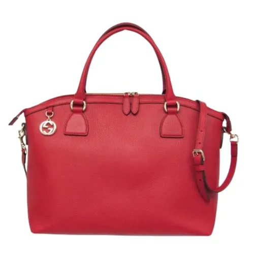 Pre-owned Leather Handbag - Gucci Vintage - Modalova