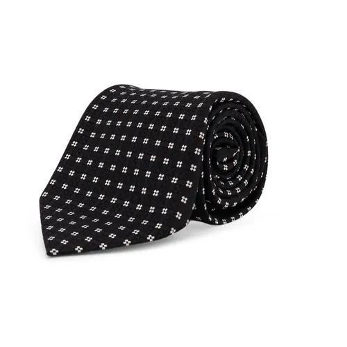 Micro-pattern Silk Tie - Tom Ford - Modalova