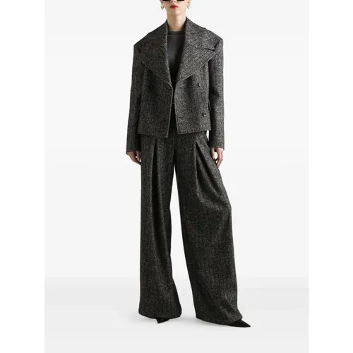Leopard Print Wool Jacket Aw25 - Dolce & Gabbana - Modalova