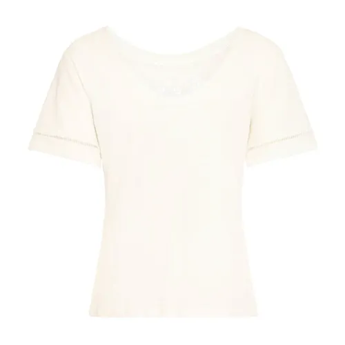 Cloud Dancer Tee Top Manica Corta - ICHI - Modalova