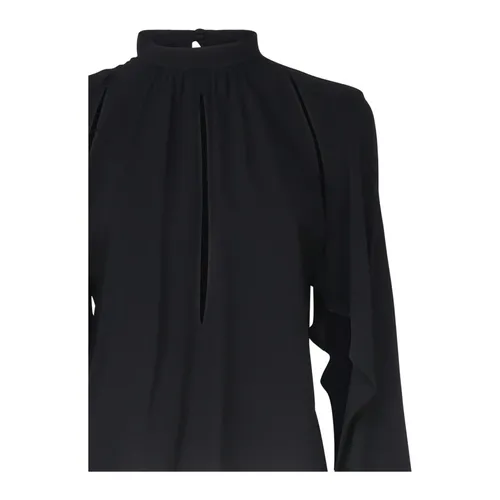 Silk Blend Blouse with Vertical Cut-Out - Pinko - Modalova
