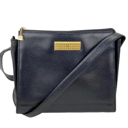 Pre-owned Black Leather Shoulder Bag - Dior Vintage - Modalova