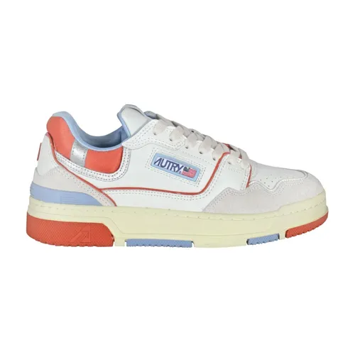 Low Top Leather and Mesh Sneakers - Autry - Modalova