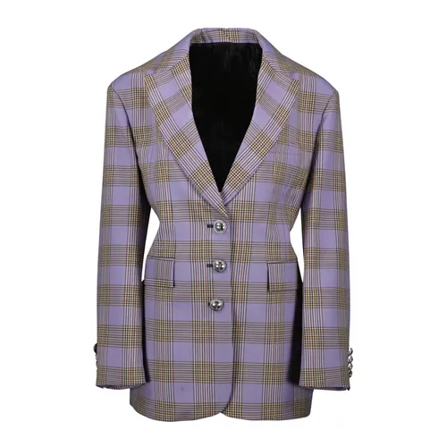Plaid Oversized Blazer - Rabanne - Modalova