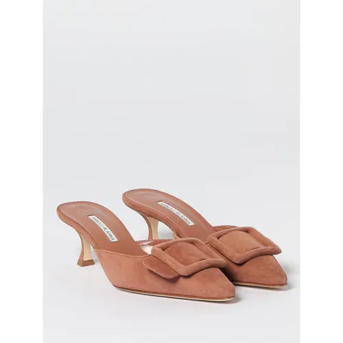 Pointed Toe Mules - Manolo Blahnik - Modalova