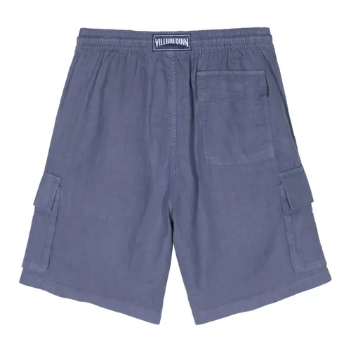 Linen Cargo Shorts with Pockets - Vilebrequin - Modalova