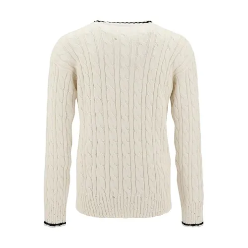 Cable-Knit V Neck Sweater - Marni - Modalova